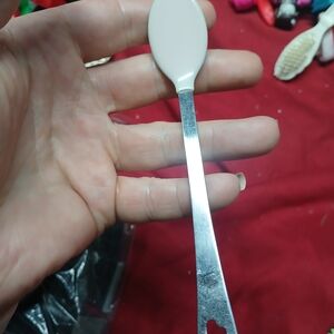 Munchkin White and Silver Baby Spoon